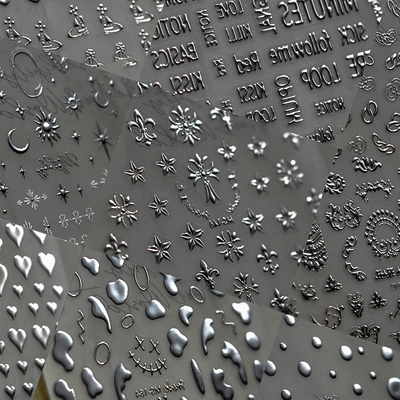 新工艺新烫银复古图腾美甲贴饰纸