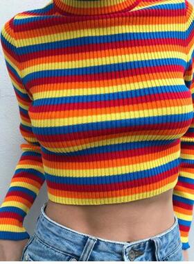 women for sweaters knitted short women for tops bottoming