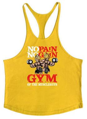 vest thin bodybuilding pure vest cotton sports Saiyan