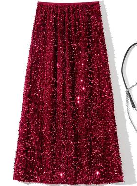 back the in slit a with figure shows skirt hip elastic