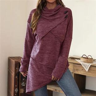 oversize dress hem solid long color women hoodies