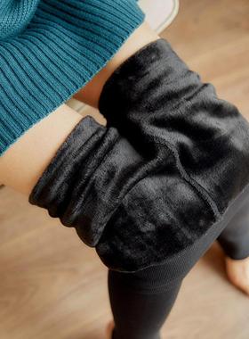 pants warm slim-fitting wear outer velvety and thickened