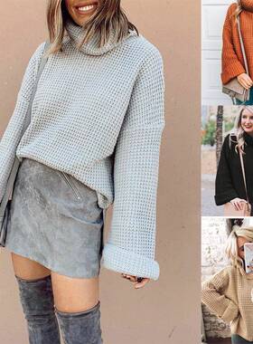 pullover knitwear female sweaters warm girls oversized cute