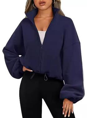 women for hoodie zipper with cardigan clothes winter new