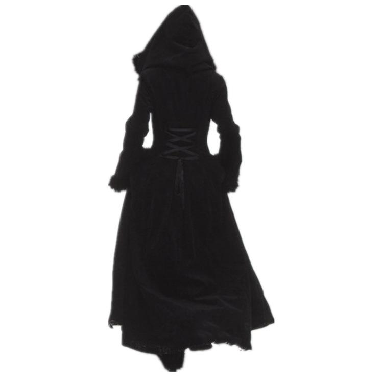 women dress medieval trench coat retro century slim coat