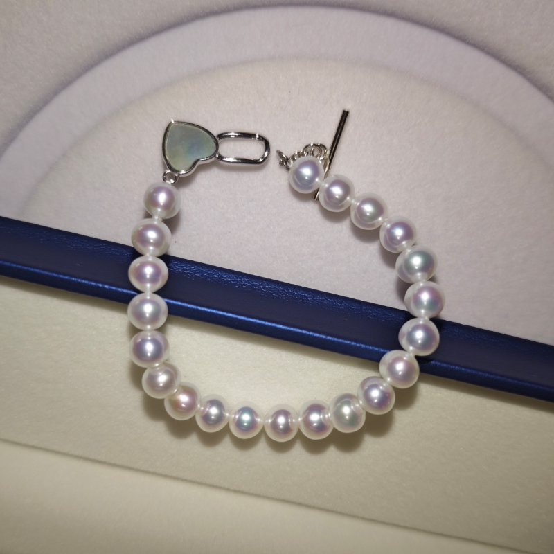 天然淡水珍珠手链白带粉媲美日本akoya极光天女珍珠正圆海水珍珠,珠宝/钻石/翡翠,手饰,淘宝优惠券,粉丝福利购,淘宝优惠卷