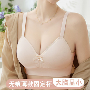 跨境外贸大码 光面中老年内衣女聚拢收副乳防下垂调整型文胸罩