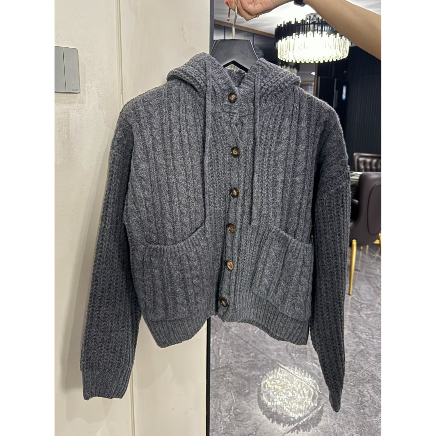 网图连帽针织毛衣外套长袖线衣男YM82-特P55，男装针织衫/毛衣，星座1007（原301D）