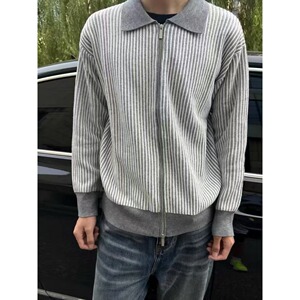 针织毛衣男开衫立领毛线衣男MC17-特p65图片