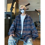 cleanfit格子连帽衬衫男美式复古长袖格纹衬衣外套C21SS-特P58，男装衬衫，星座1007（原301D）