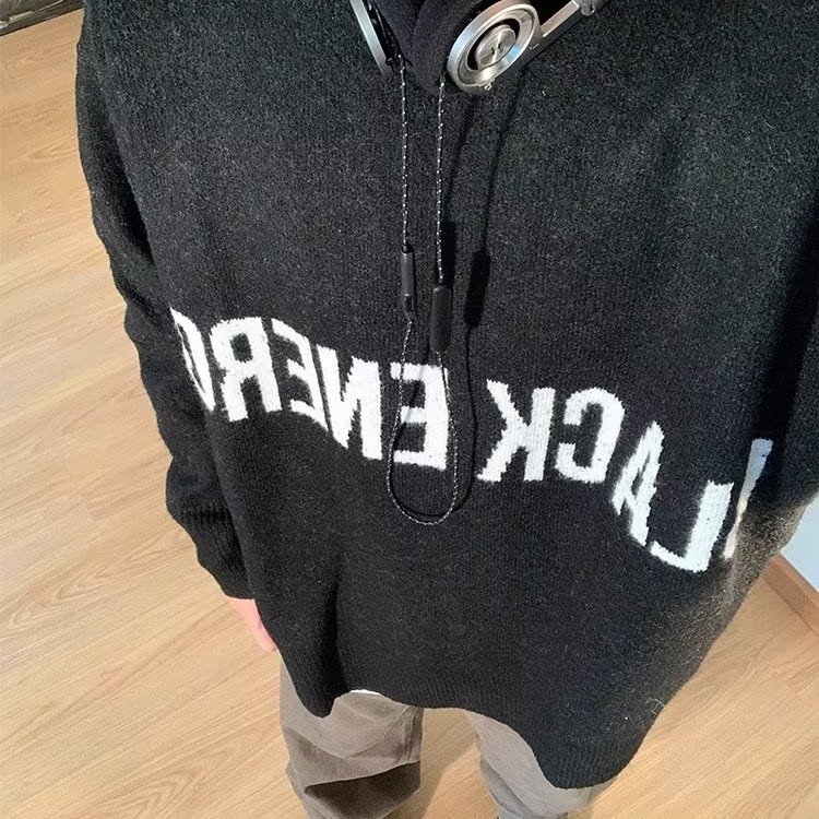 网图秋冬美式提花字母圆领男女毛衣宽松套头针织衫YM638-特P50，男装针织衫/毛衣，星座1007（原301D）