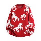 网图马年有钱毛衣男女冬季圆领内搭毛线衣针织衫YM419-特P45，男装针织衫/毛衣，星座1007（原301D）