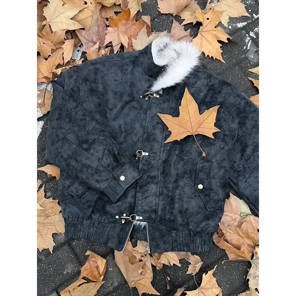 网图美式复古飞机扣解构立领座山雕棉服男冬棉衣外套M5052-特P120，男装棉衣，星座1007（原301D）