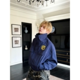 网图美式复古短款男女立领飞行员夹克外套BP1054-特P82，男装夹克，星座1007（原301D）