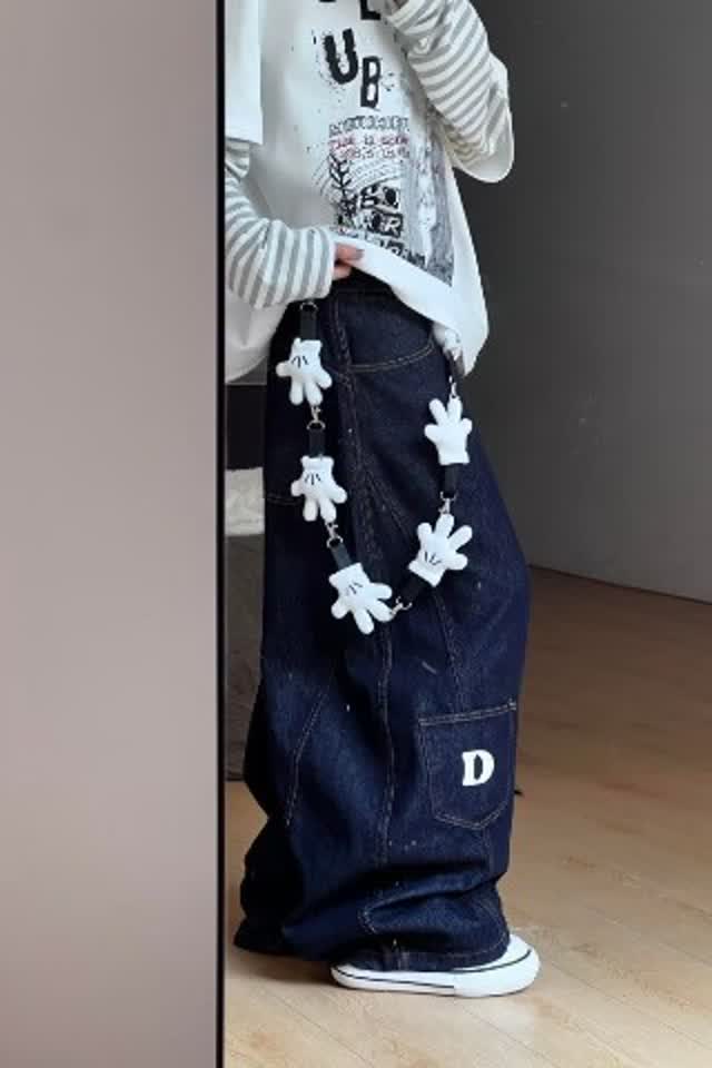 复古水洗青少年裁剪弯刀牛仔裤男女NZ8048YY-特P50,男装牛仔裤,星座1007（原301D）