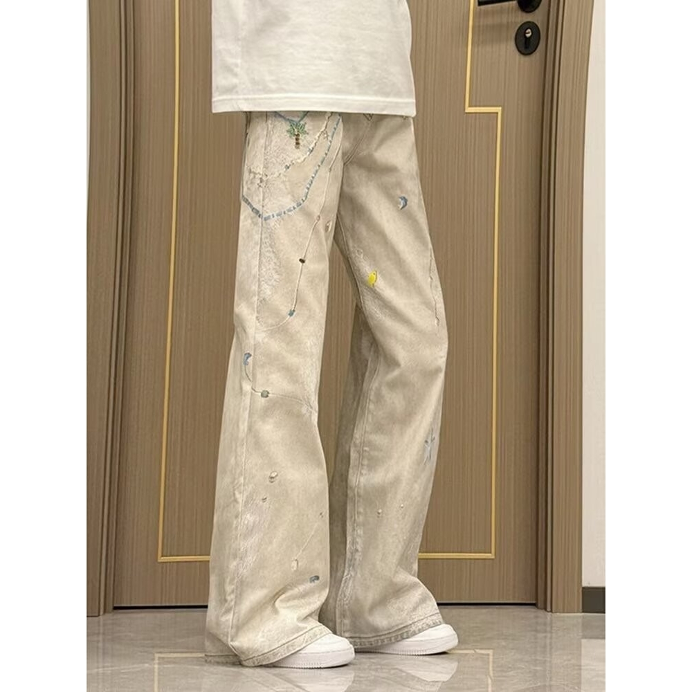 宽松直筒牛仔裤子男RK875-特P56，男装牛仔裤，星座1007（原301D）