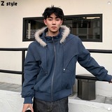 网图座山雕外套棉服男款冬季美式御寒保暖棉衣S5088-特P125，男装棉衣，星座1007（原301D）