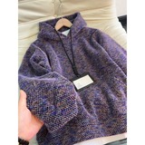 网图紫色美式毛绒针织卫衣男冬季连帽衫小香风外套YW249-特P65,女装短外套,星座1007(原301D), 网图紫色美式毛绒针织卫衣男冬季连帽衫小香风外套YW249-特P65,女装短外套,星座1007(原301D),