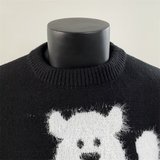 圣诞红色新年带围巾可爱猫咪毛衣套头女秋冬毛衣YM6522-特P45，男装针织衫/毛衣，星座1007（原301D）