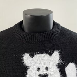 圣诞红色新年带围巾可爱猫咪毛衣套头女秋冬毛衣YM6522-特P45图片
