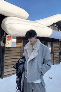 网图毛内胆派克棉服男女座山雕夹克冬季休闲短款外套S885-特P108图片