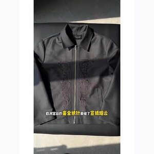网图新中式雕花刺绣夹克男款春秋男cleanfit西装外套YY6631-特P68图片