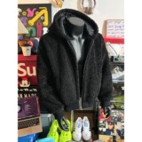 网图美式复古羊羔毛棉衣男冬季潮加厚情侣外套HHY782-特P90，男装棉衣，星座1007（原301D）