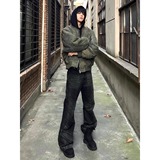 网图假两件迷彩连帽外套飞行服常规Q963-特89夹棉款Q9633特-105，女装短外套，星座1007（原301D）