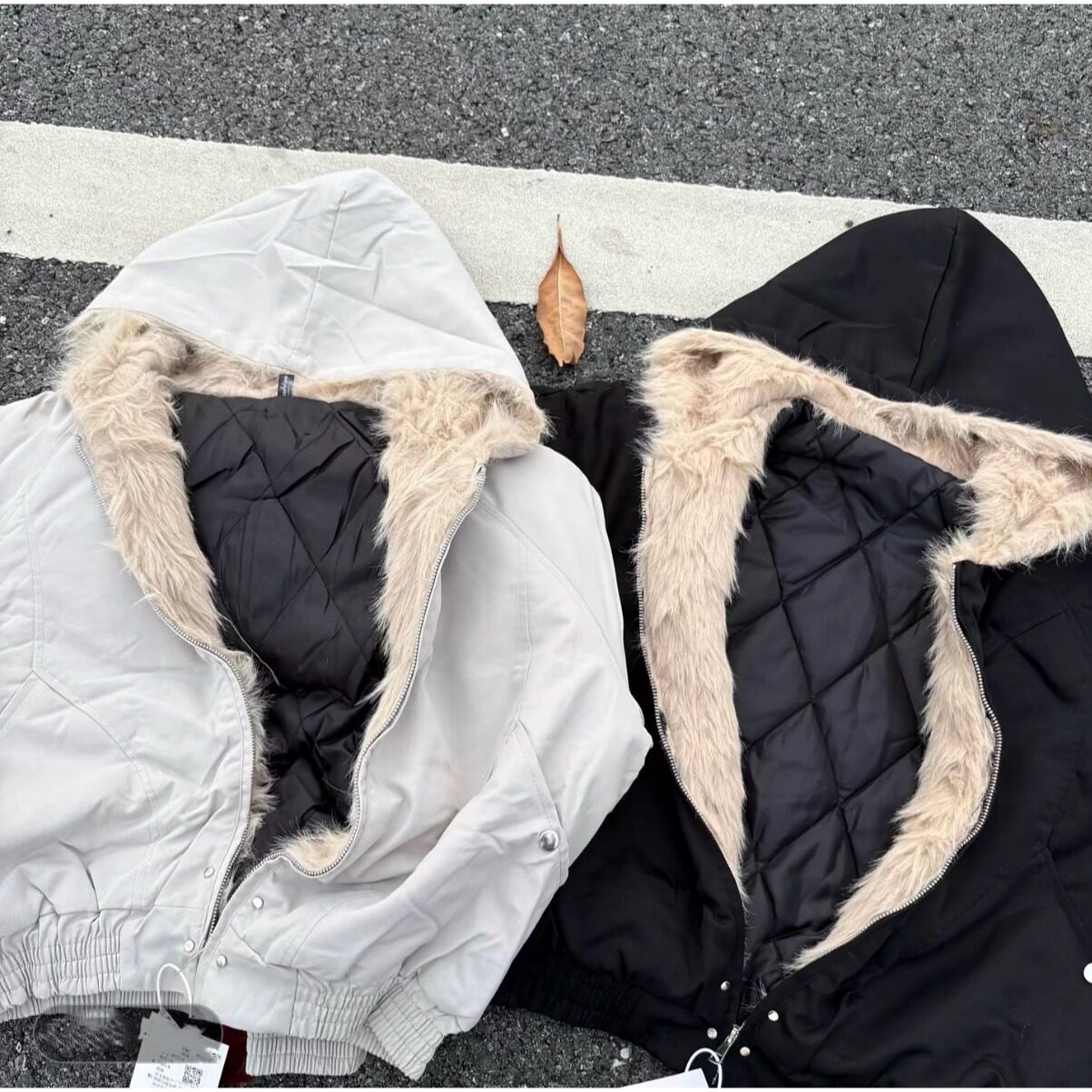 网图座山雕连帽毛领棉服男女冬季美式高街短款棉衣外套FF94-特P98,男装棉衣,星座1007（原301D）