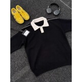 网图美式假两件polo领针织衫男款秋冬内搭毛衣QZ12-特P55，男装针织衫/毛衣，星座1007（原301D）