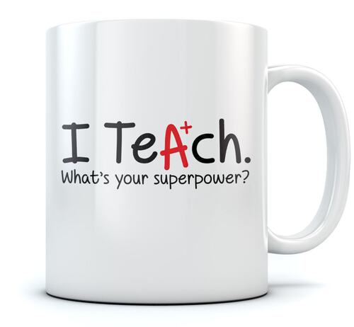 ins网红趣味 A+ Teacher老教师陶瓷咖啡牛奶马克茶水杯礼物