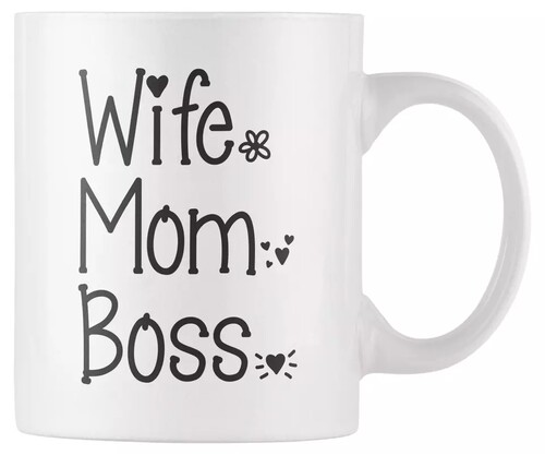 ins网红美式创意wife mom boss妈妈老婆母亲节陶瓷咖啡马克杯
