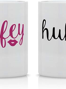ins网红欧美风wifey hubby夫妻新款创意礼物牛奶茶水马克陶瓷杯
