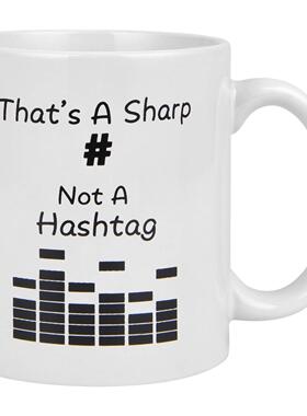 网红that's a sharp not a hashtag发烧友文字印花马克美式咖啡杯