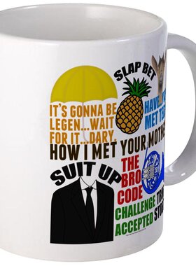 How I Met Your Mother趣味马克杯2018爆款简约咖啡杯包邮茶杯