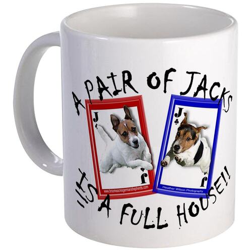 Jack Russell Terrier "PAIR OF JACKS"马克杯趣味咖啡杯包邮茶杯