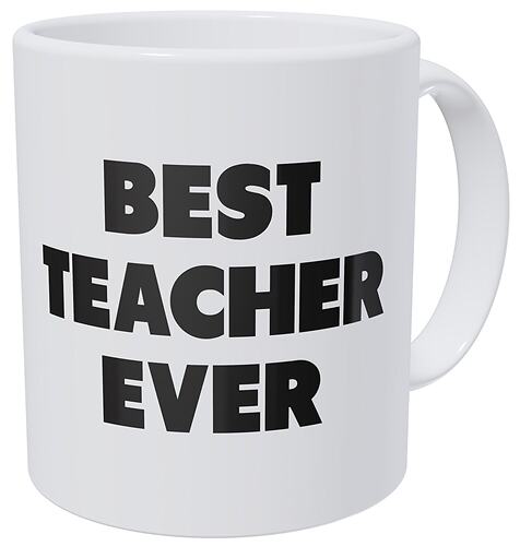 新款抖音ins网红best teacher ever陶瓷咖啡牛奶马克茶水杯礼物
