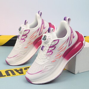 运动鞋女鞋冰丝网透气男鞋夏季新款减肥跑鞋旋转扣情侣百搭气垫鞋