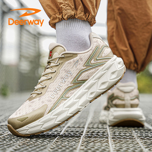 德尔惠男鞋冬季厚底户外登山鞋减震防滑运动鞋晋江源头正品保障