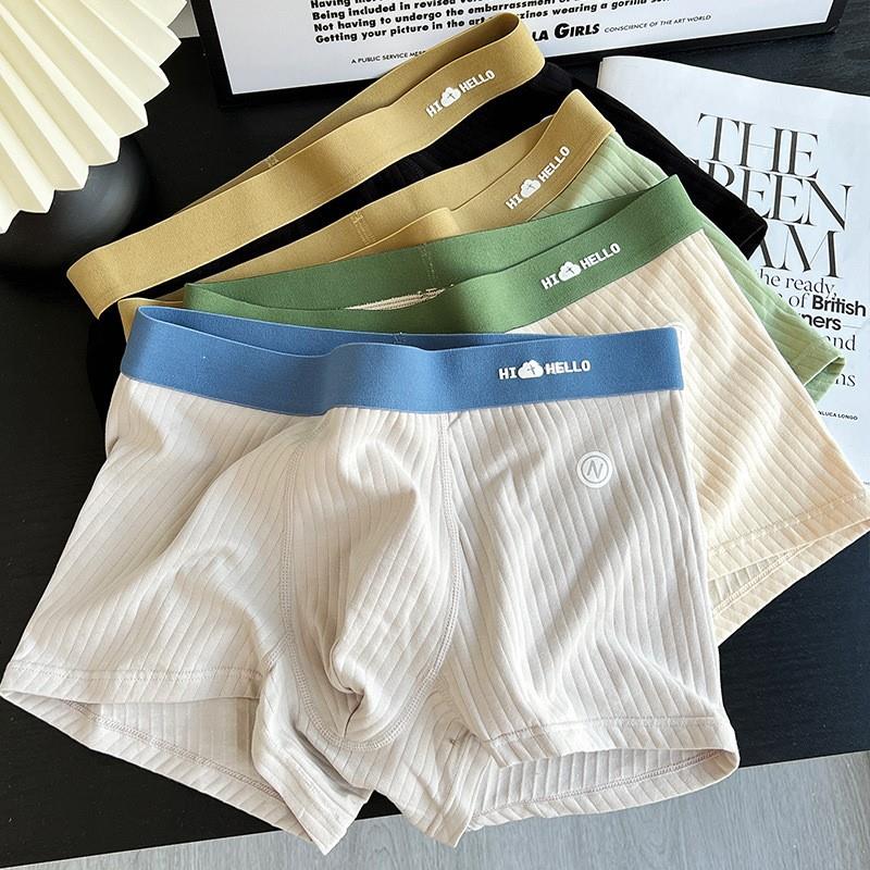 3pcs Mens cotton boxers plus size underwear Shorts Briefs