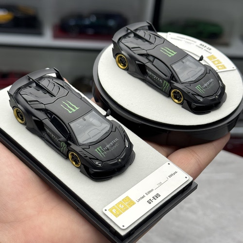 PGM现货1:64 LB博基尼LP700 GT EVO大牛黑魔鬼爪合金全开汽车模型
