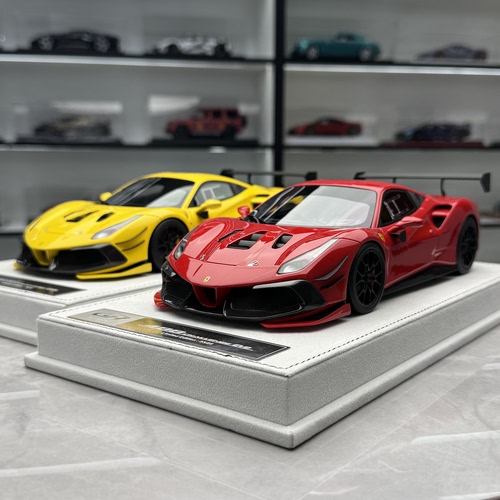 GH 跃马 488 Challenge EVO 限量版 树脂汽车模型1:18
