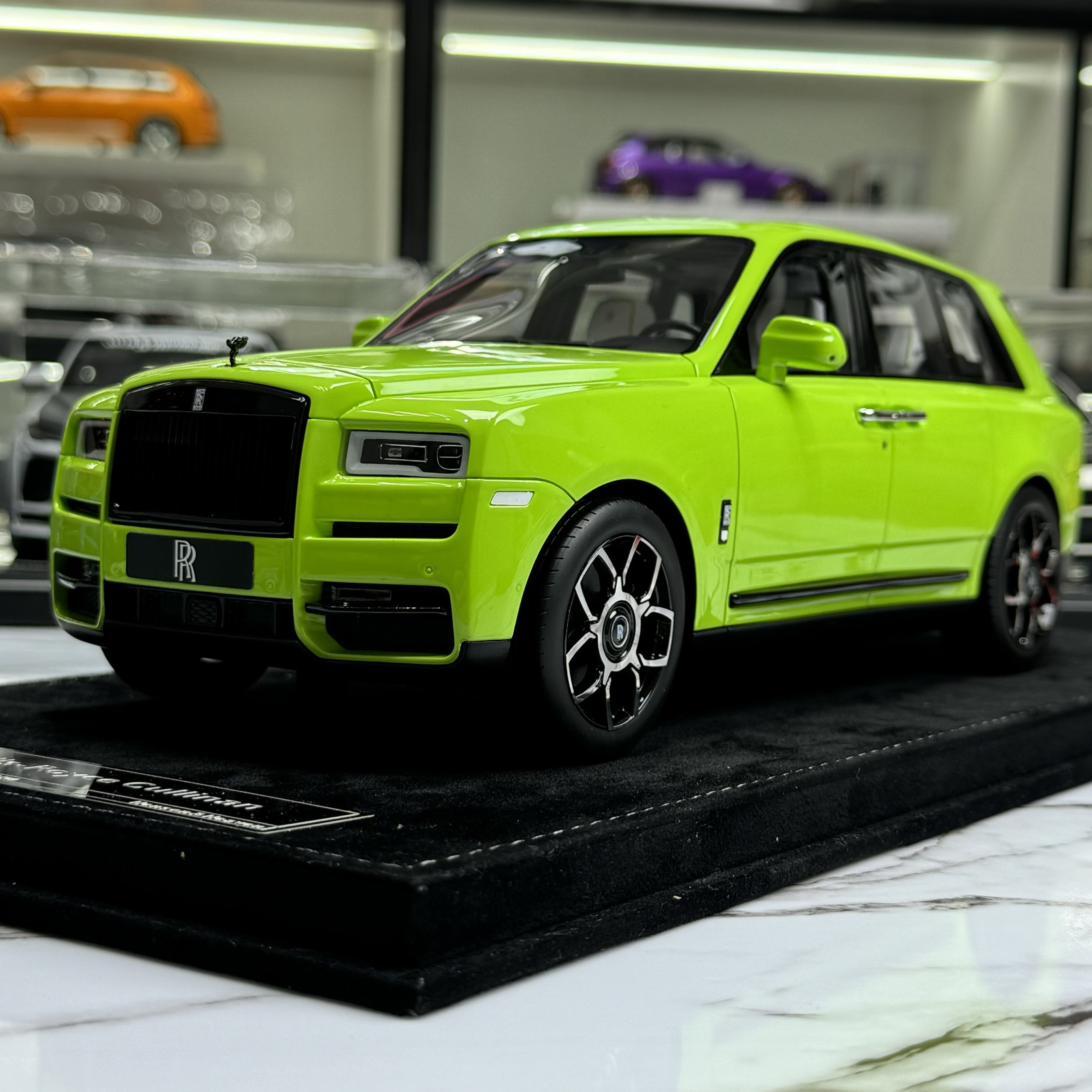 HH Model 劳斯莱斯库里南BB版限量版仿真树脂汽车模型收藏1 18