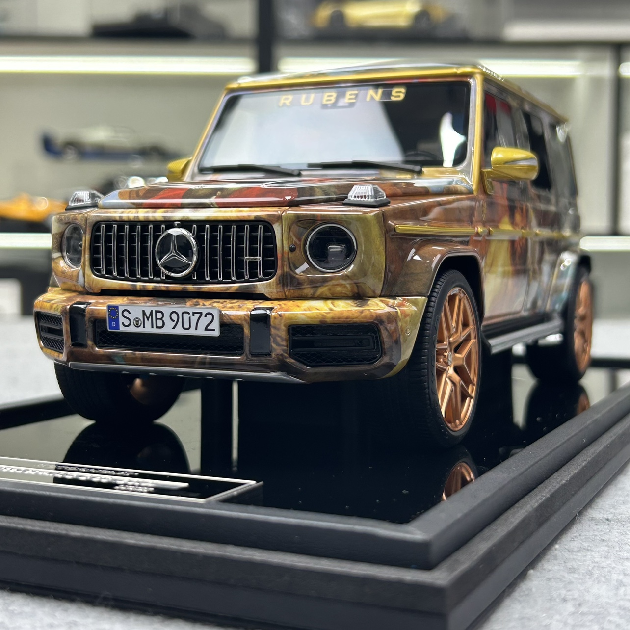 MH Motorhelix 1:18 奔驰G63 大G AMG 鲁本斯猎虎涂装 汽车模型