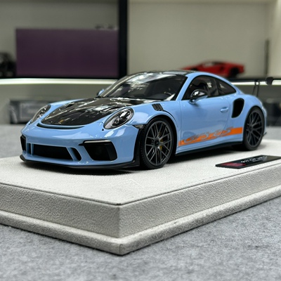 Make up1:18保时捷911 991.2 GT3RS Weissach 套件版2018树脂车模