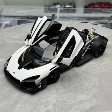 LCD 1:18 McLaren Senna GTR 迈凯伦塞纳GTR 合金全开汽车模型白
