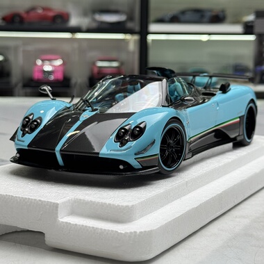 Almost Real 似真AR 1/18帕加尼 宗塔 Zonda Uno蓝色合金汽车模型