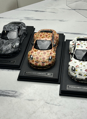 原厂私人订制1:18 保时捷 911 992 GT3 树脂车模型GT3 收藏 摆件