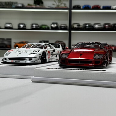 BBA 1:18 法拉力 F40 宽体改装版 限量版 仿真树脂汽车模型 收藏