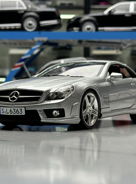 小辣椒 Hot Works 奔驰 SL63 AMG 折叠顶 合金全开 1/18